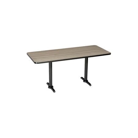 National Public Seating Interion Counter Height Breakroom Table, 72"L x 36"W x 36"H, Charcoal 695847CL